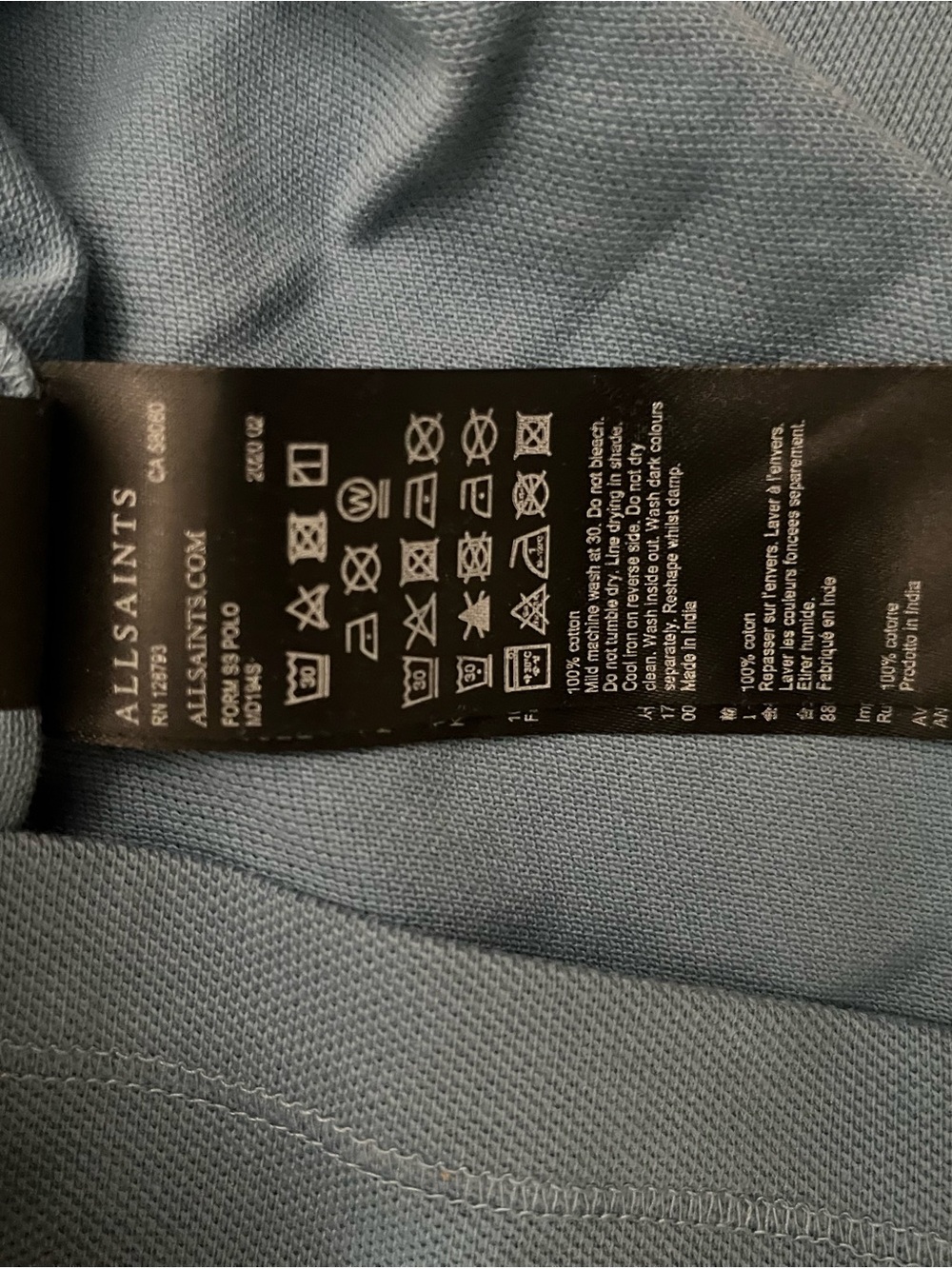 All Saints Short-Sleeve Polo - Picture 4 of 6